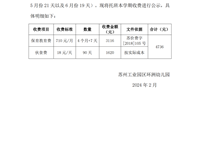  苏州工业园区环洲幼儿园2023-2024学年第二学期收费公示-小中大班